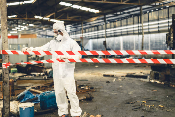 Professional Sewage Cleanup technician working in Aberdeen, OH